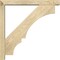 Ekena Millwork Balboa Block Rough Sawn Bracket w/ Offset Brace, Douglas Fir, 4"W x 26"D x 26"H BKT0402X26X26BOA05RDF - alternate 3